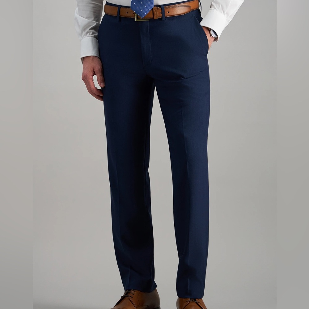 HAGGAR Men's Navy Dress Pants